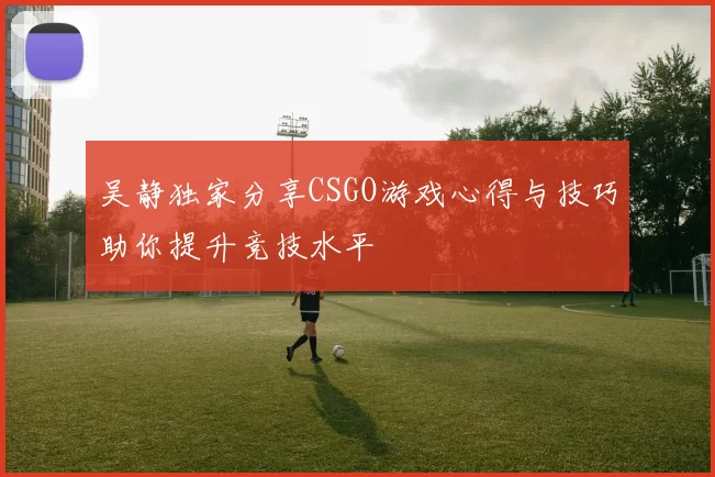 吴静独家分享CSGO游戏心得与技巧助你提升竞技水平