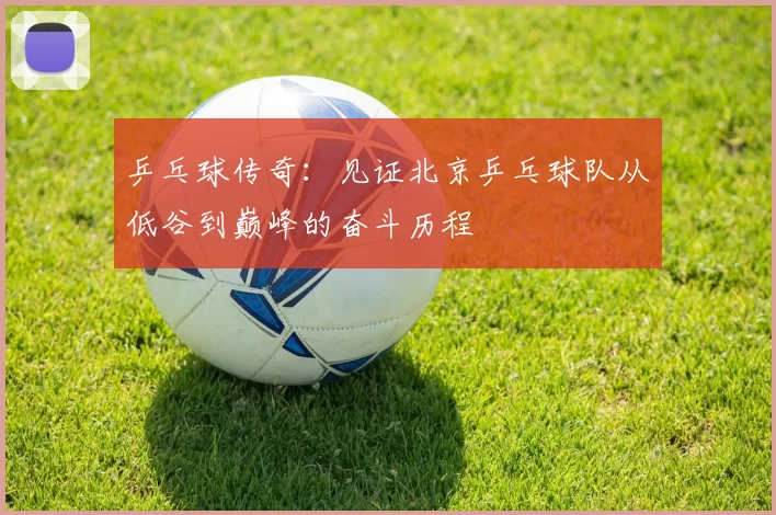乒乓球传奇：见证北京乒乓球队从低谷到巅峰的奋斗历程